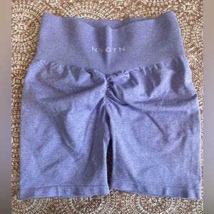 NVGTN Lilac Scrunch Seamless Shorts Size Small